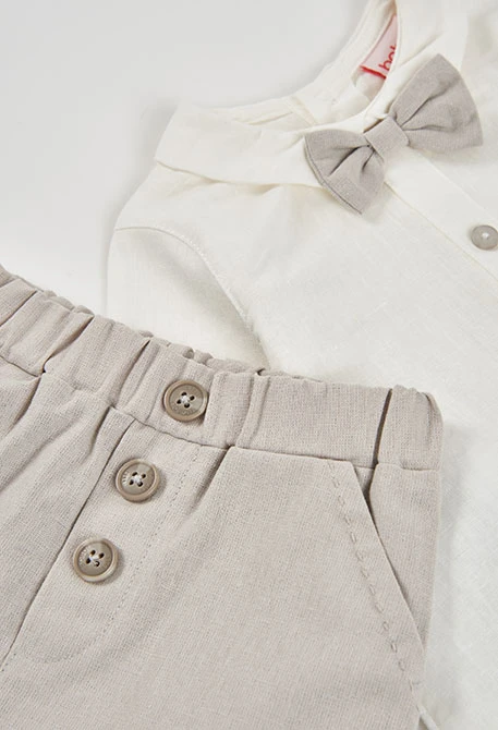 Conjunt lli beige nadó