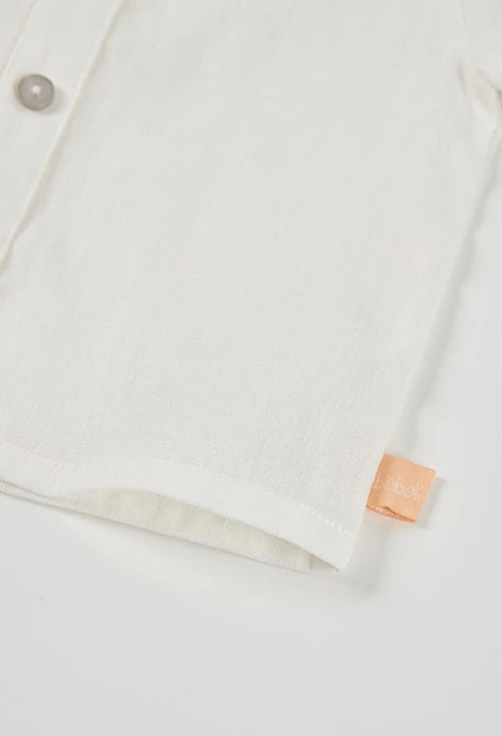 Beiges Leinen-Set für Baby