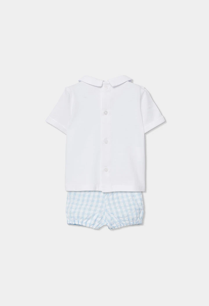 Baby cotton checked set