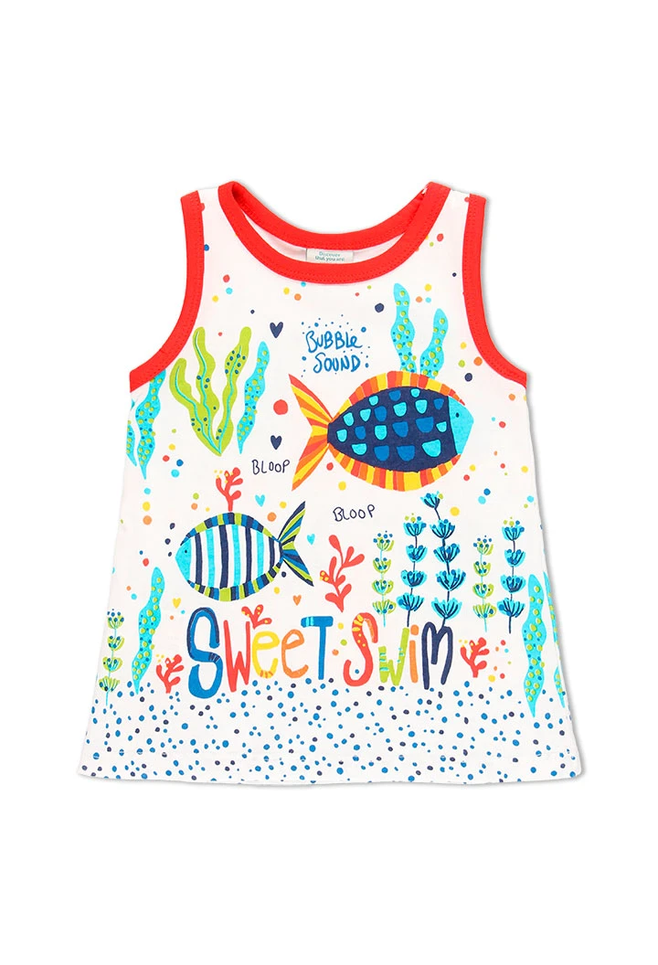 Robe "poissons" pour bébé fille