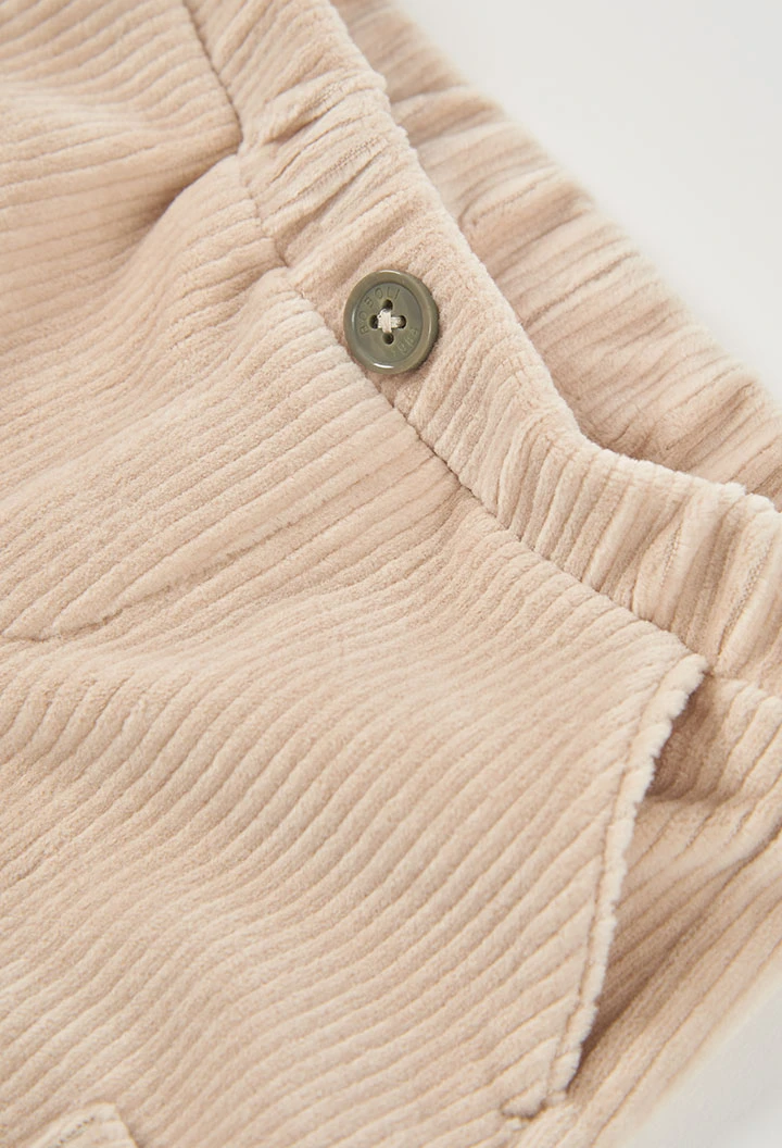 Beige hedgehog print knitted baby boy set