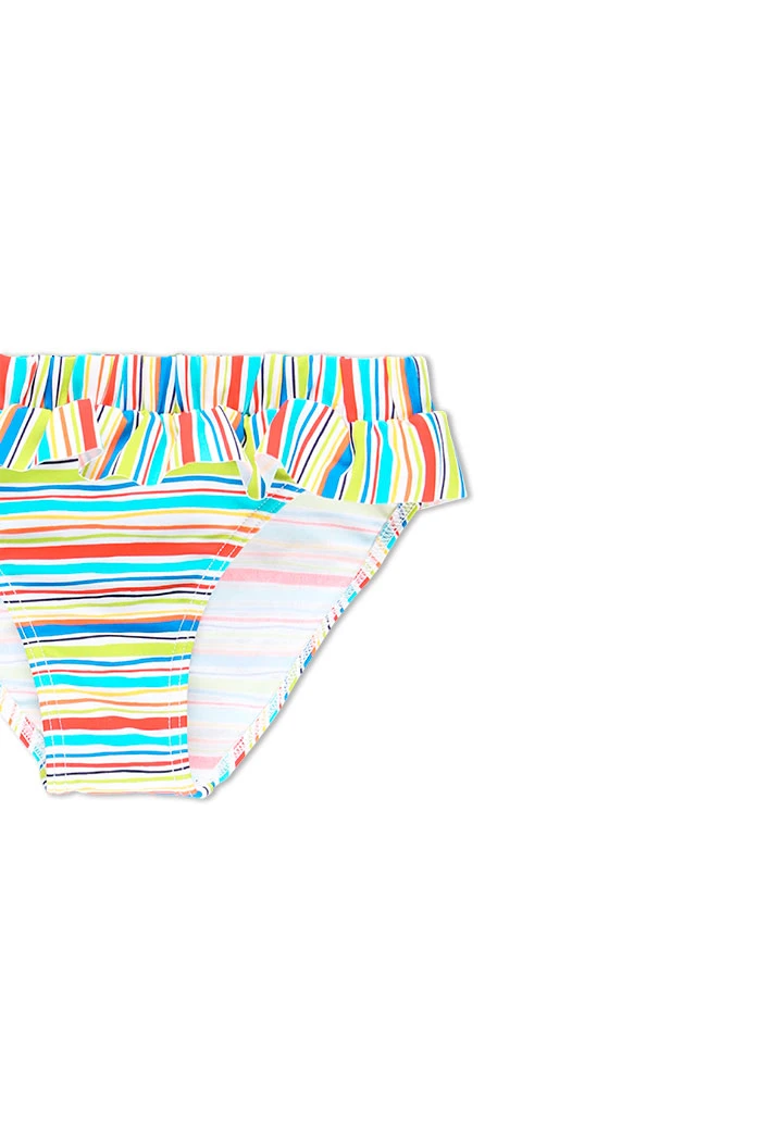 Culotte polyamide à rayures pour bébé fille