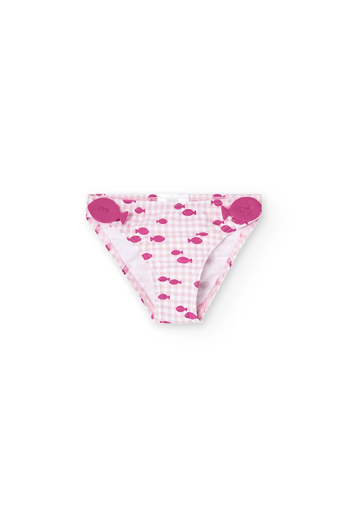 Calcinhas xadrez vichy para o bebé menina