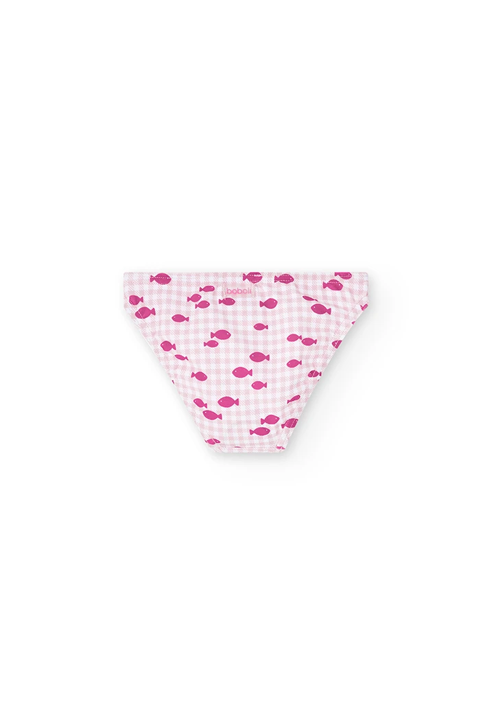 Calcinhas xadrez vichy para o bebé menina