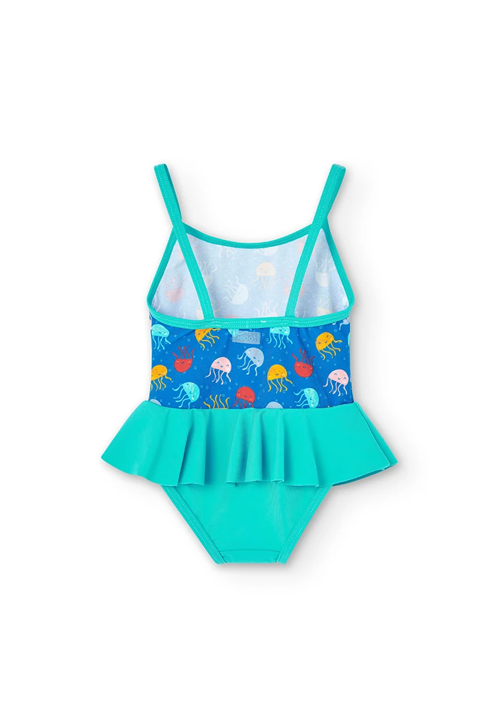 Swimsuit with ruffles for baby