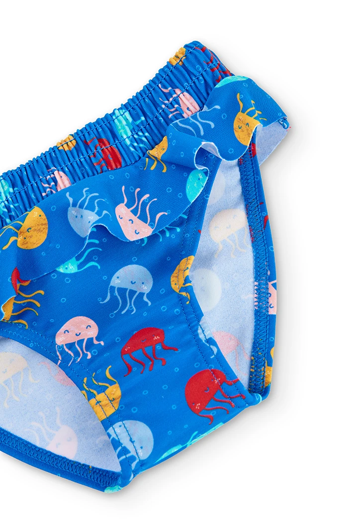 Calcinhas com folhos do bébé