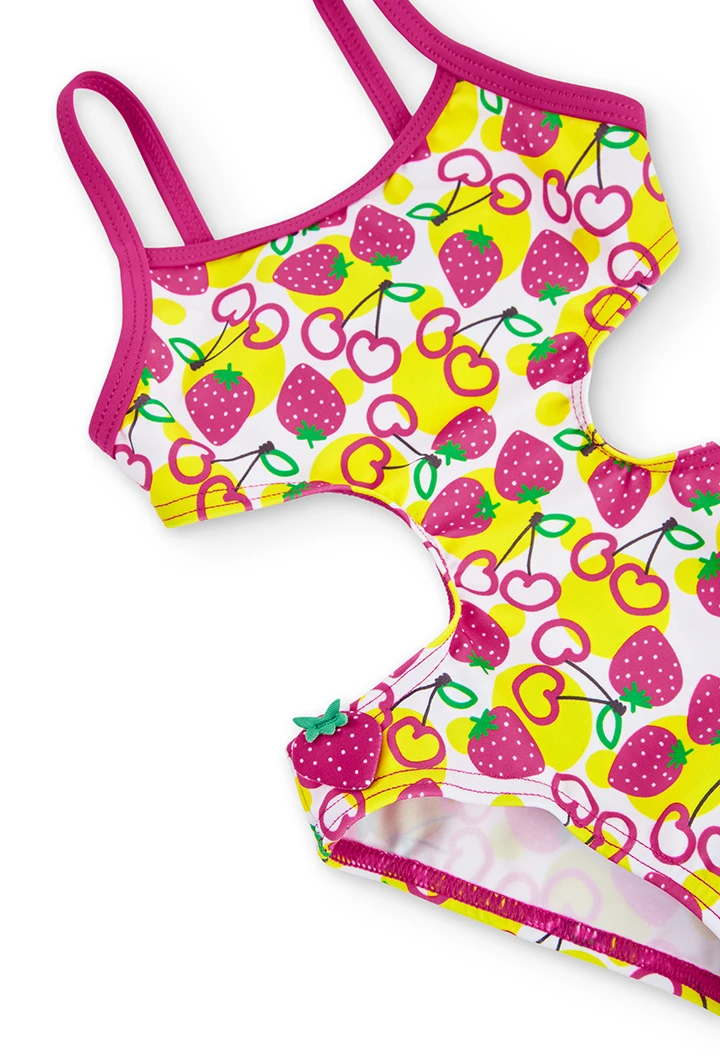 Trikini poliamida frutas de bebé niña