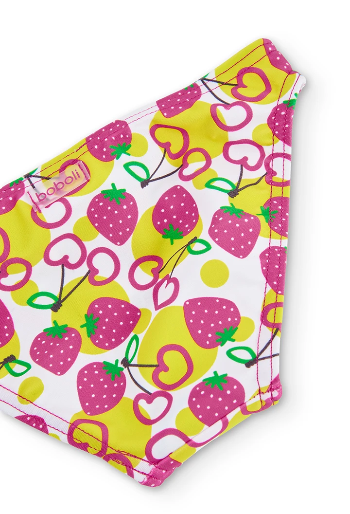 Knickers polyamide fruits for baby girl