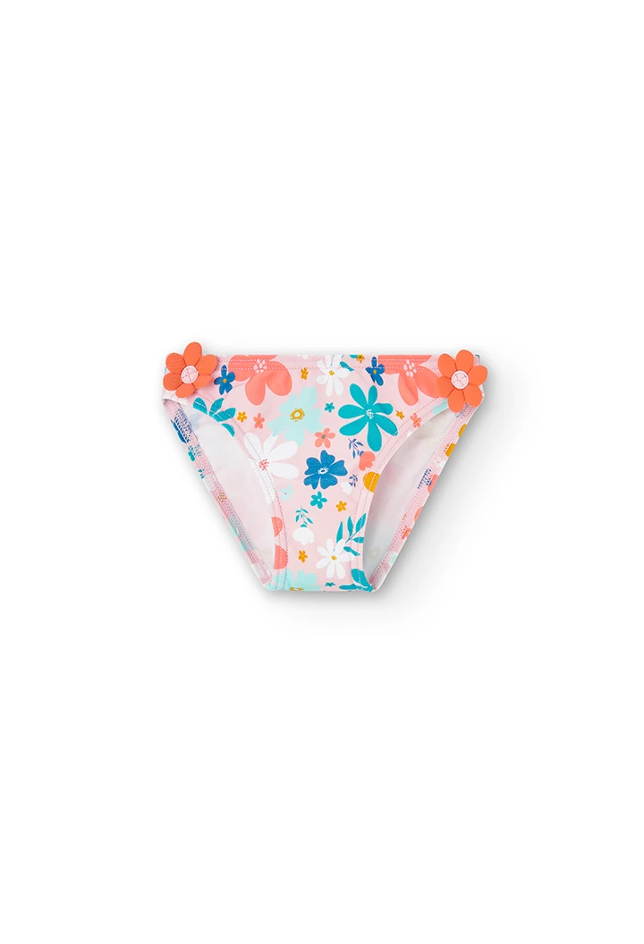 Knickers polyamide "floral" for baby girl