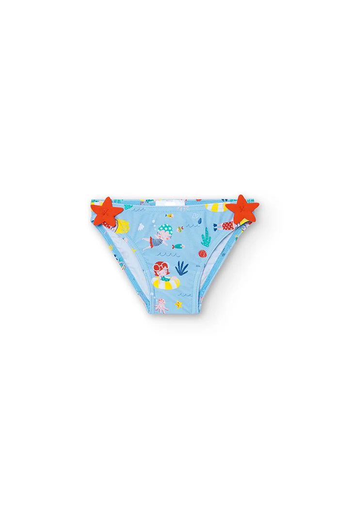 Culotte imprimée en polyamide pour bébé fille