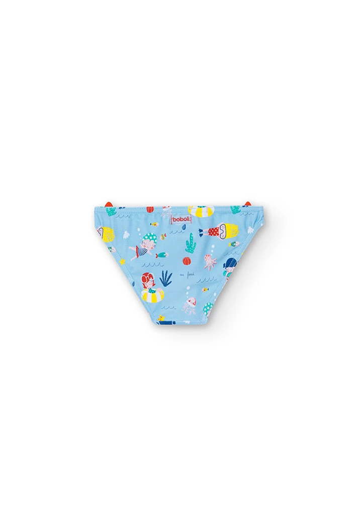 Culotte imprimée en polyamide pour bébé fille