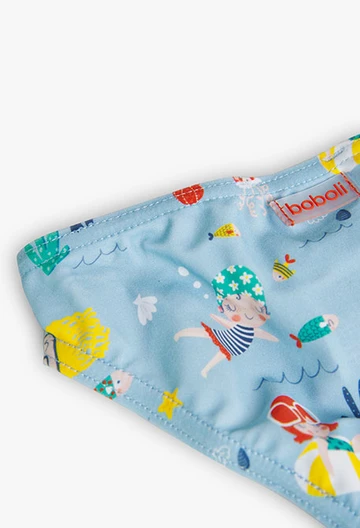 Baby girl\'s printed polyamide knickers