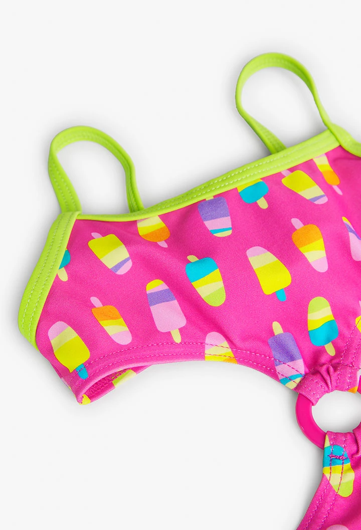 Baby girl\'s printed trikini
