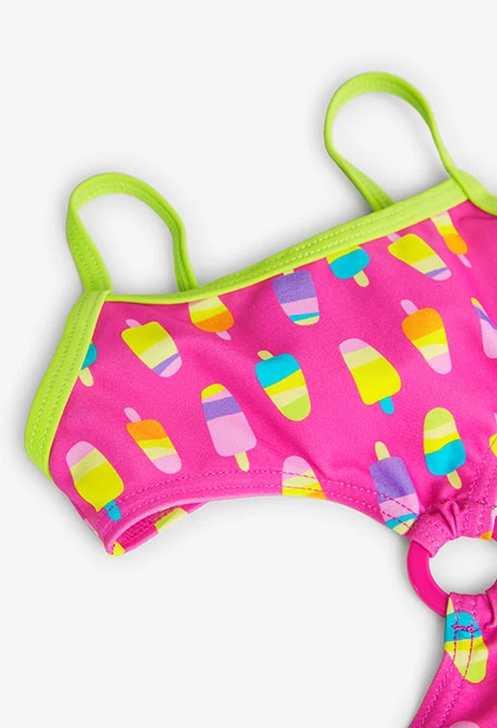 Baby girl's printed trikini