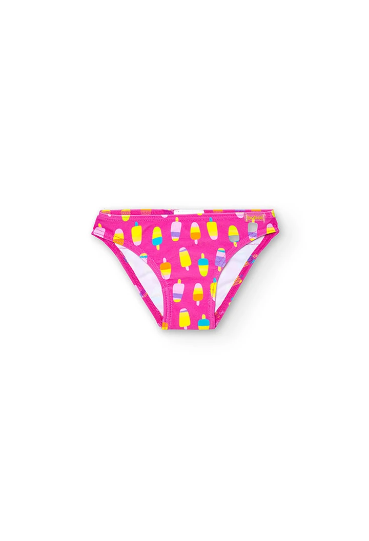 Baby girl's printed polyamide knickers