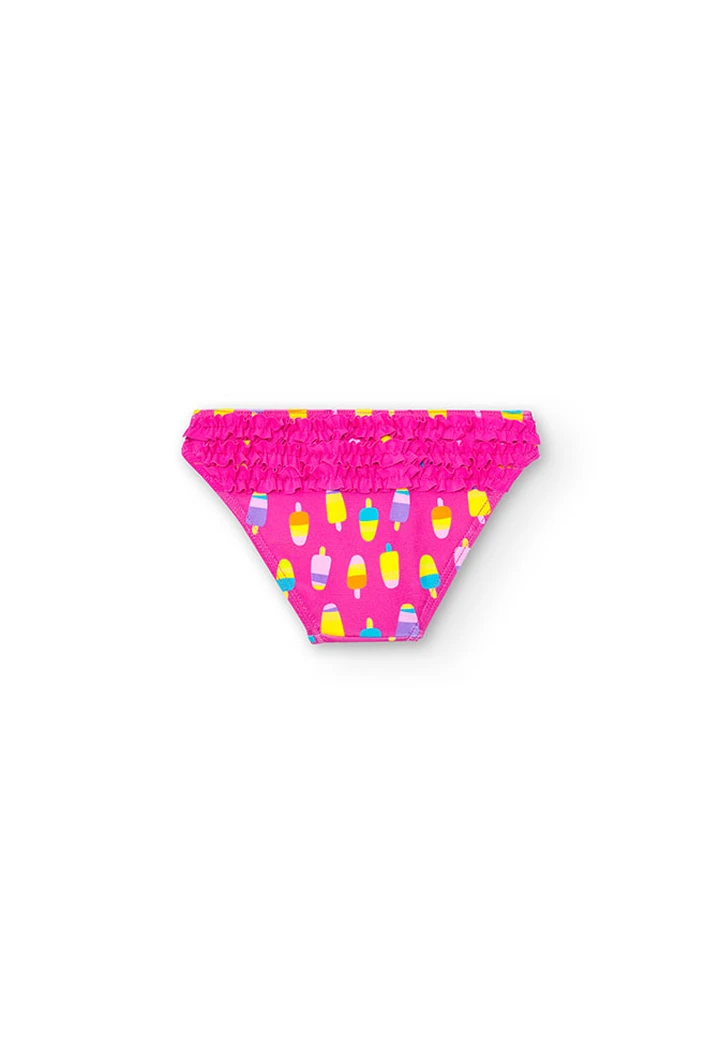 Culotte polyamide imprimée pour bébé fille