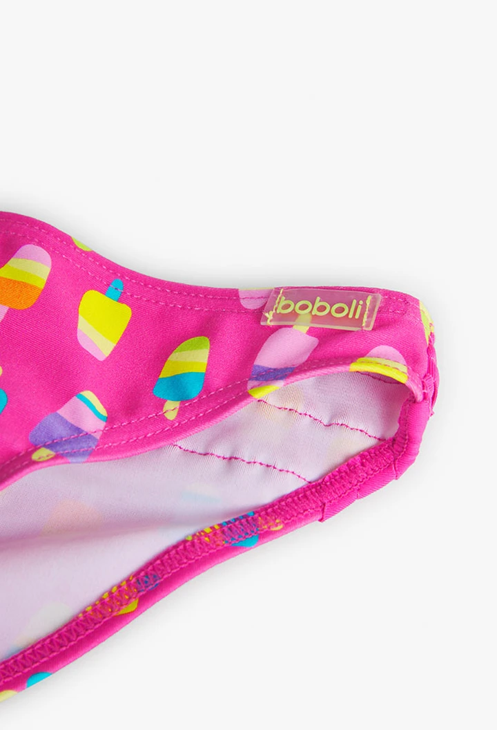 Culotte polyamide imprimée pour bébé fille