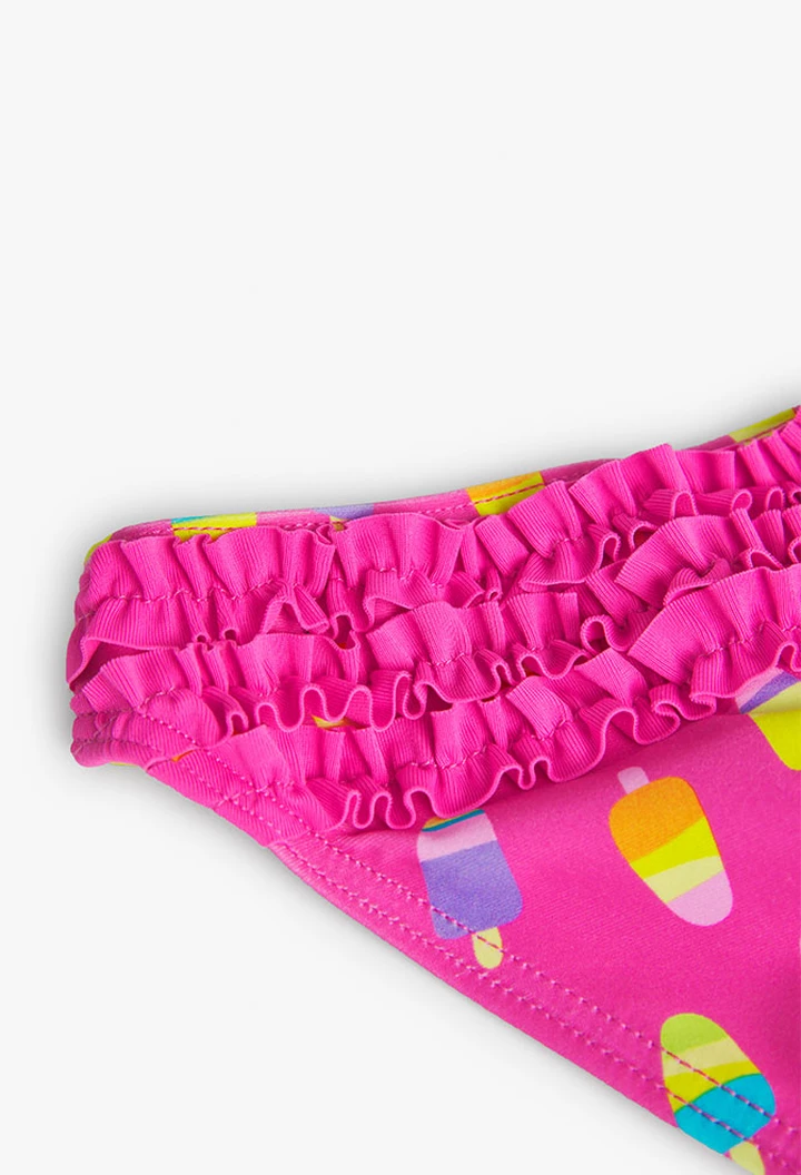 Culotte polyamide imprimée pour bébé fille