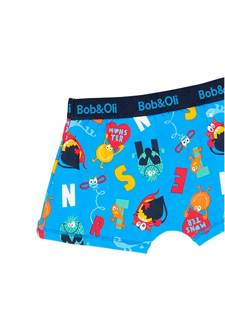 Pack de 3 boxers maille pour garçon - organique