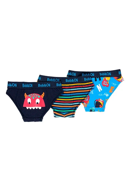 Pack de 3 slips pour garçon - organique