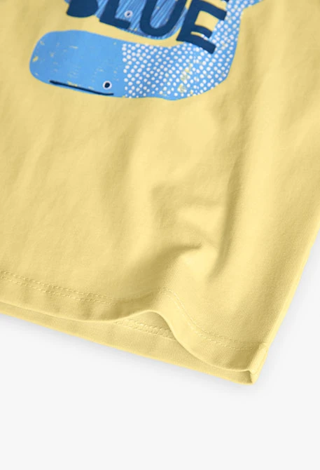 Canotta di maglia per bambino in colore giallo