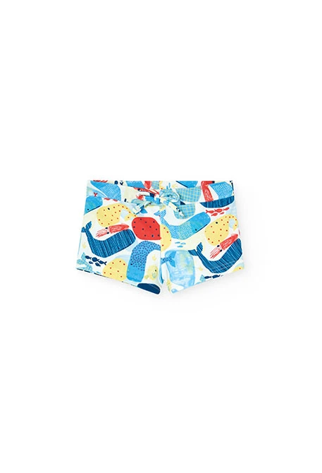 Maillot de bain en polyamide pour bébé garçon avec motif d\'animaux marins