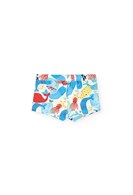 Maillot de bain en polyamide pour bébé garçon avec motif d\'animaux marins
