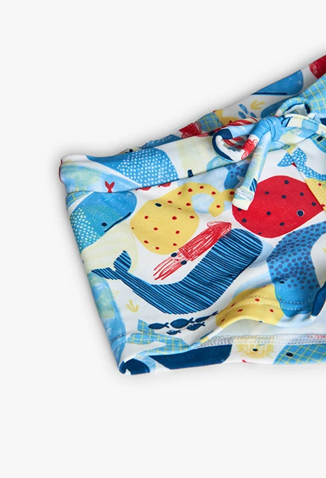 Maillot de bain en polyamide pour bébé garçon avec motif d\'animaux marins