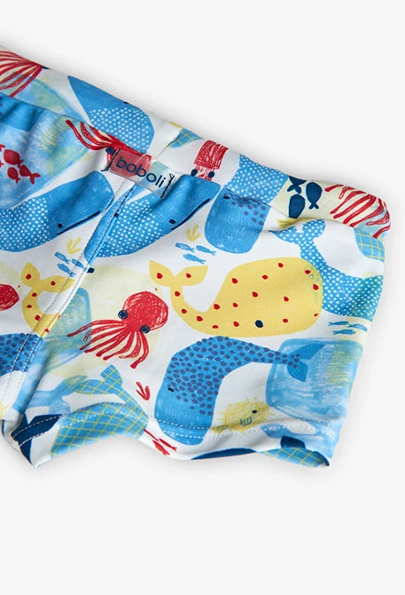 Maillot de bain en polyamide pour bébé garçon avec motif d\'animaux marins
