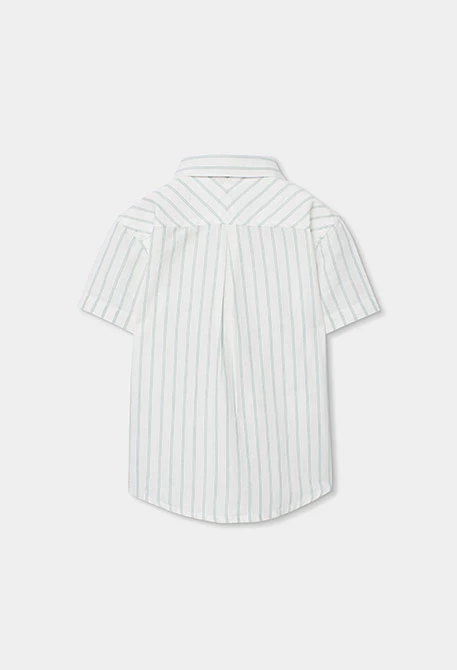 Camisa de criança de linho listado