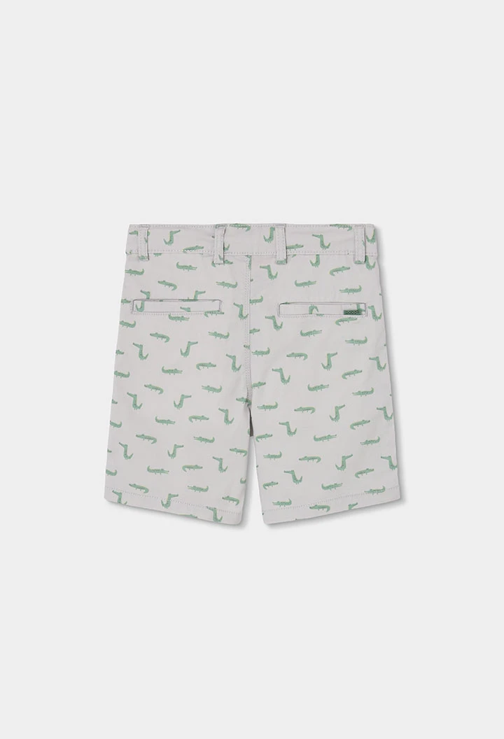 Bermudas de algodón estampado