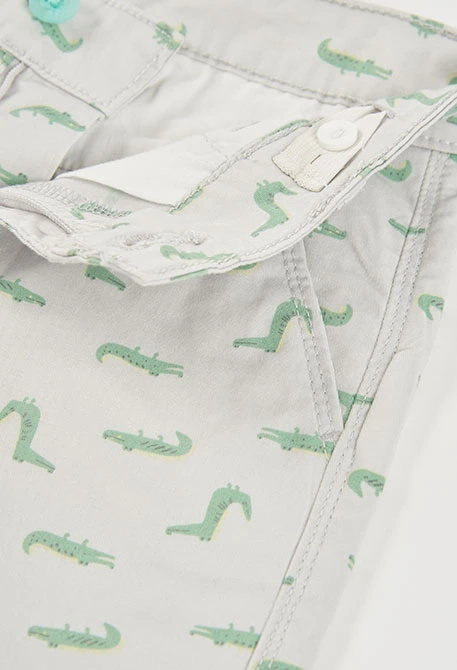 Short en coton imprimé