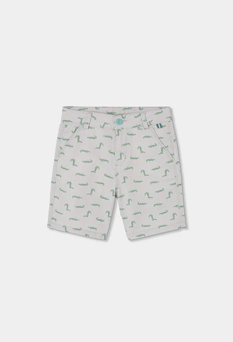 Bermudas de algodón estampado