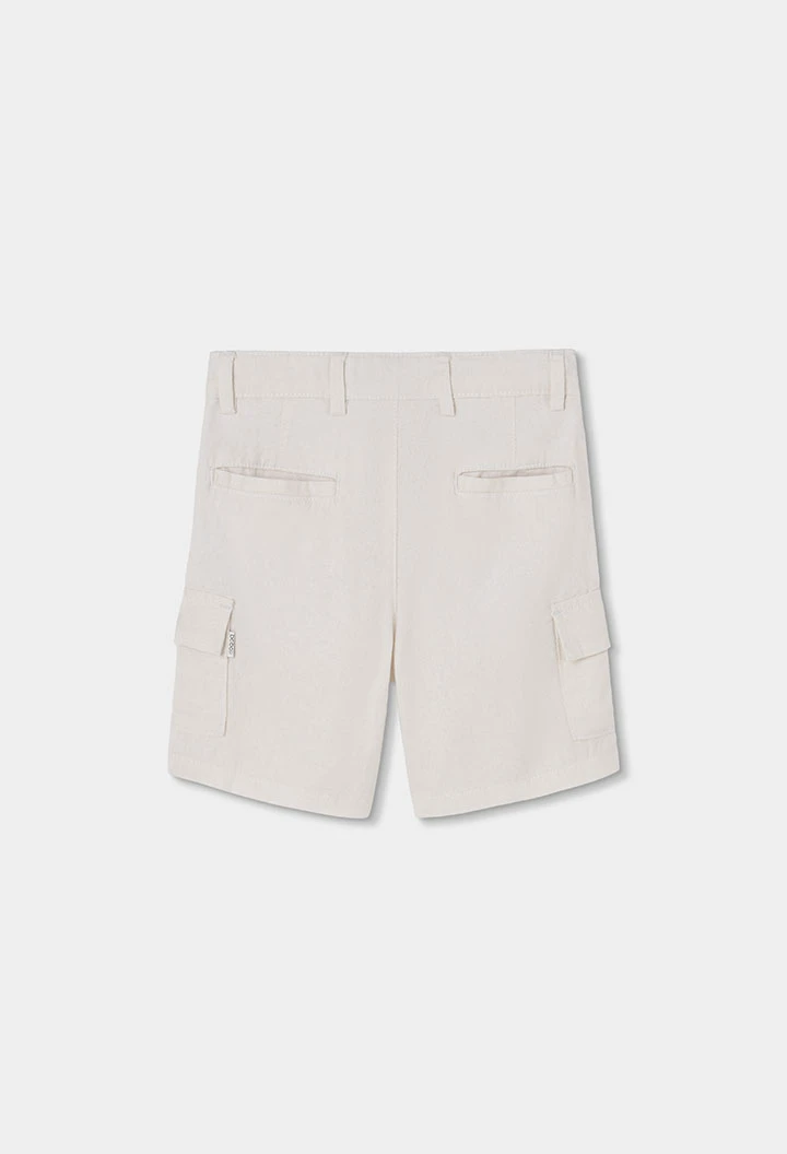 Bermuda lino blanco