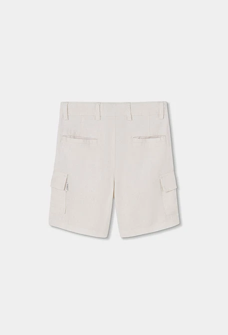Bermuda lino blanco