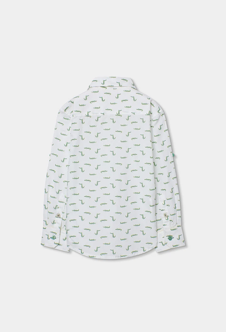 Camisa niño estampado cocodrilo