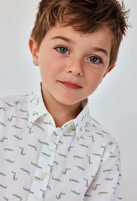 Camisa nen estampat cocodril