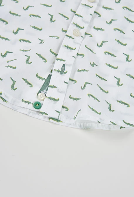 Camisa nen estampat cocodril