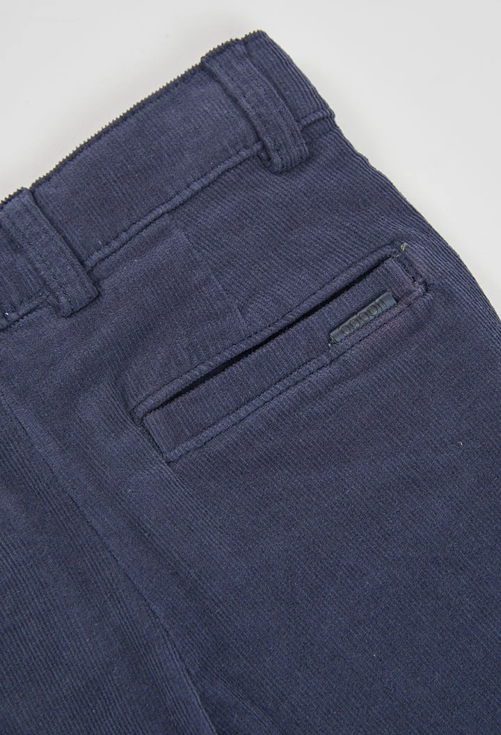Mikrokord-Hose für Jungen in Marineblau