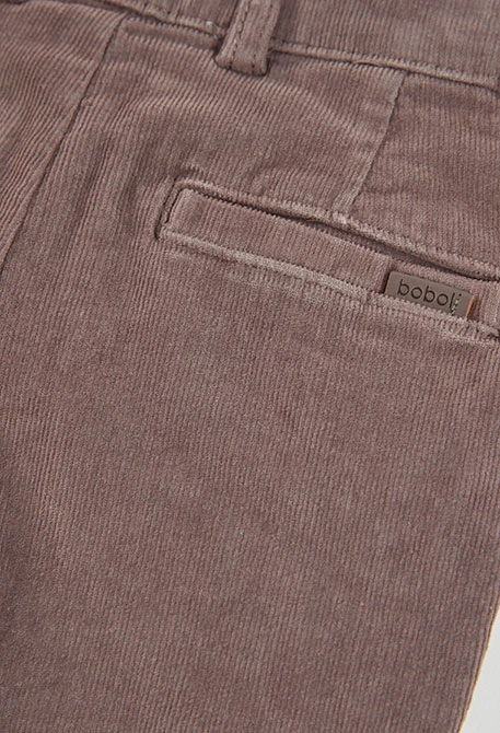 Braune Mikrokord-Hose für Jungen