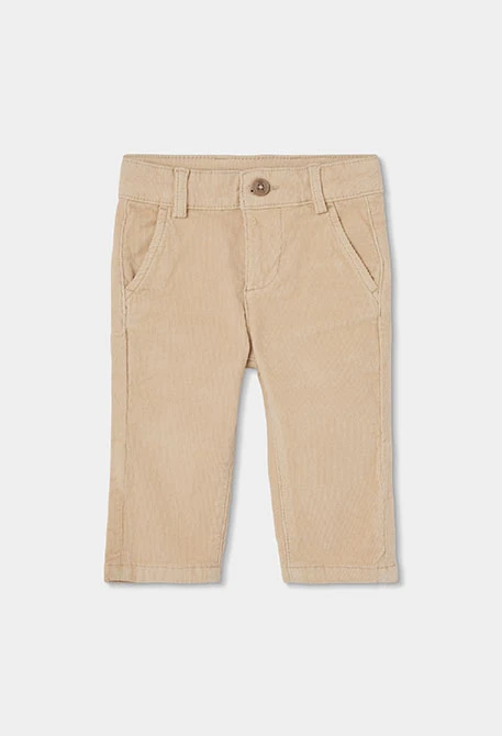 Beige Mikrokord-Hose für Jungen