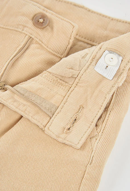 Beige Mikrokord-Hose für Jungen