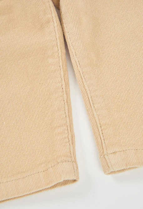 Beige Mikrokord-Hose für Jungen