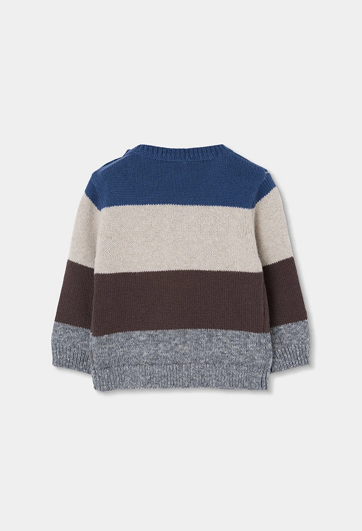 Jersei blau nen de ratlles multicolor