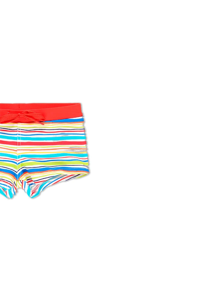 Maillot de bain polyamida à rayures pour bébé garçon