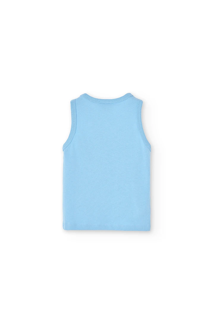 Camiseta punto tirantes "gaviota" de bebé niño