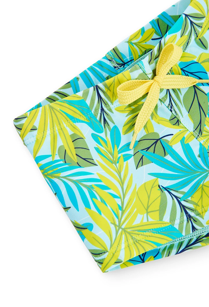 Maillot de bain polyamida "feuilles" pour bébé garçon