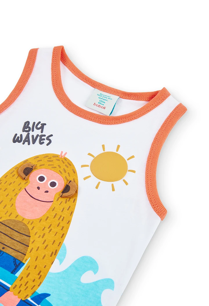 T-Shirt tricot imprimée pour bébé
