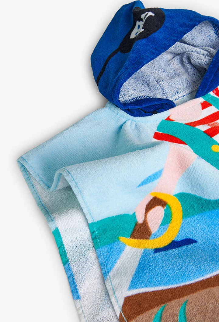 Handtuch mit Kapuze für Baby-Jungen, in Farbe Blau