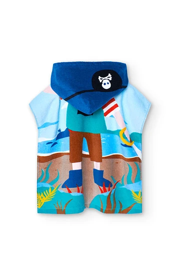 Handtuch mit Kapuze für Baby-Jungen, in Farbe Blau